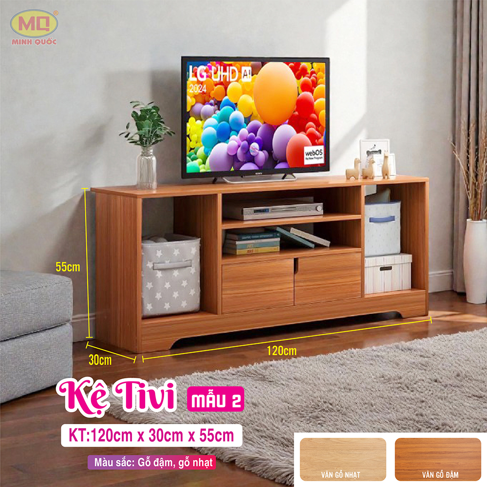 Kệ tivi mẫu 2 gỗ