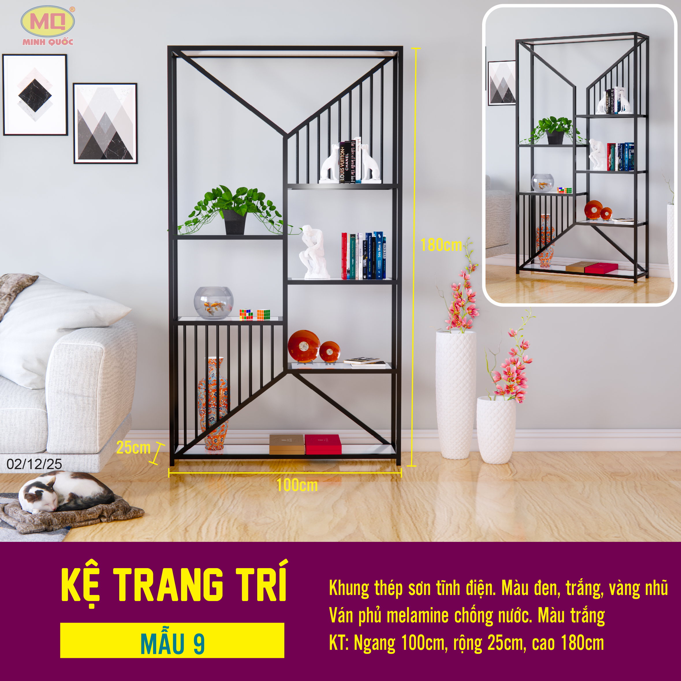KỆ TRANG TRÍ – MẪU 9
